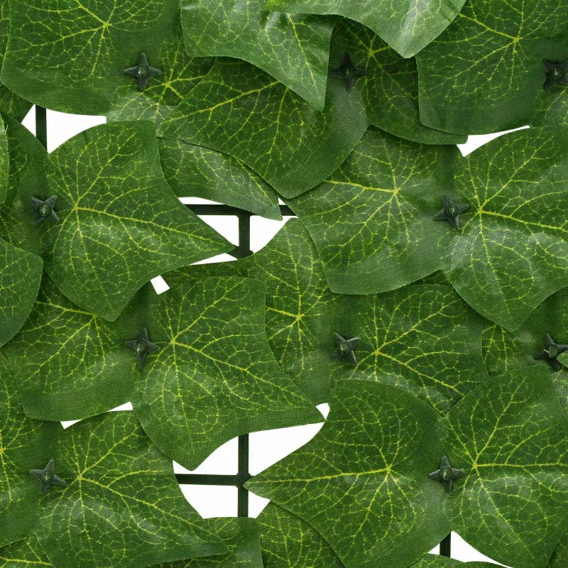 Balkono ekranas su lapais Žalia 400 x 150 cm