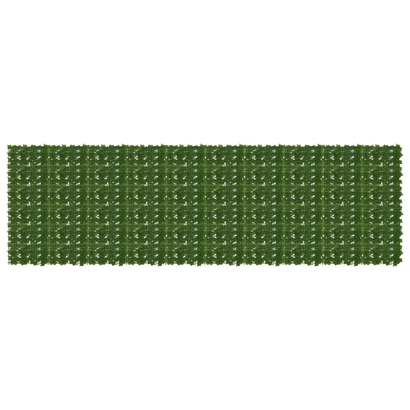 Balkono ekranas su lapais Žalia 500 x 150 cm