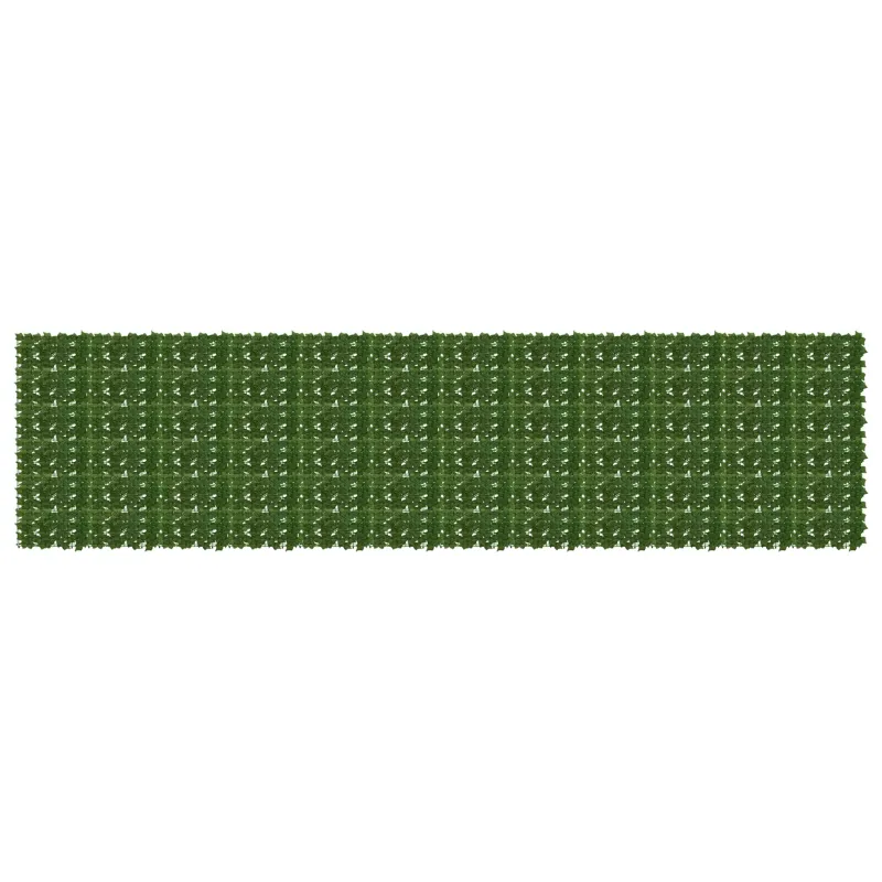 Balkono ekranas su lapais Žalia 600 x 150 cm