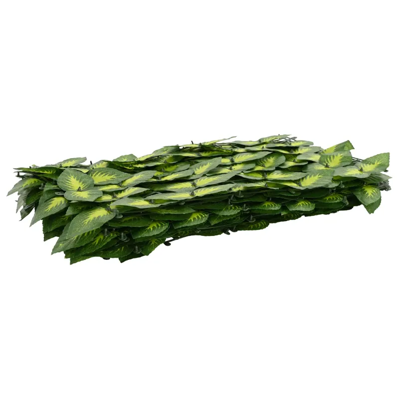Balkono ekranas su lapais Žalia ir geltona 300 x 75 cm