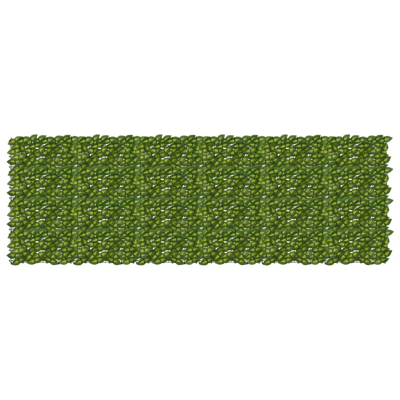 Balkono ekranas su lapais Žalia ir geltona 300 x 100 cm
