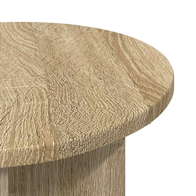 Šoninis stalas su saugykla 2 pcs Sonoma ąžuolas Ø 39 x 38 cm