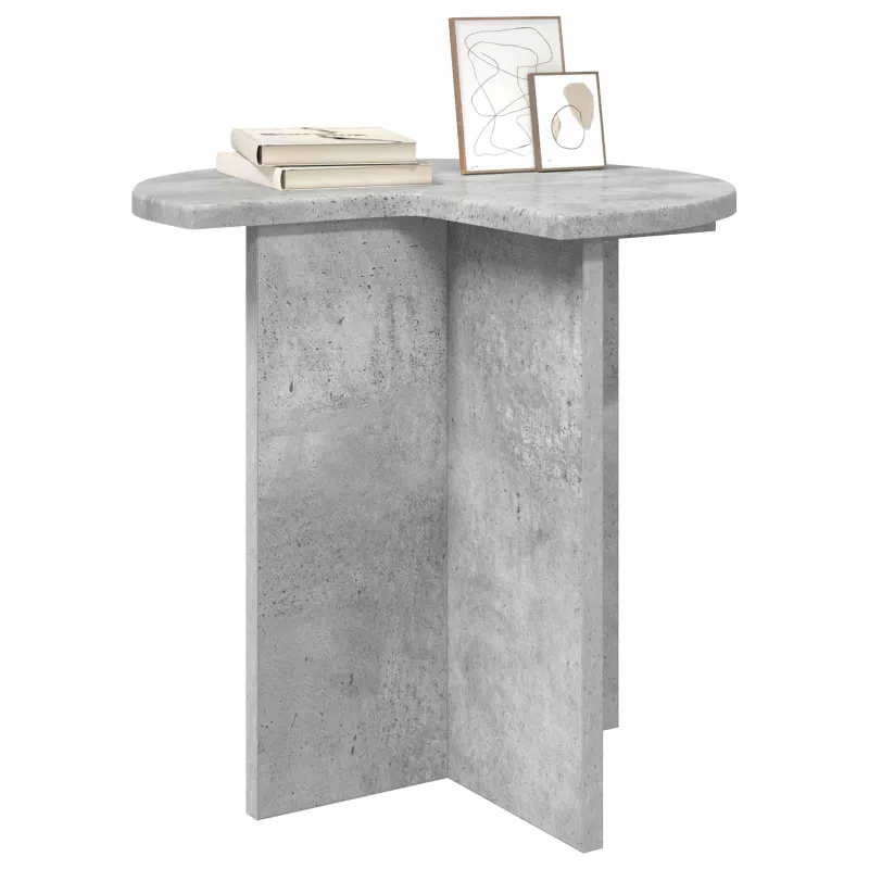 Šoninis stalas 2 pcs Betono pilka Ø 39 x 38 cm Apdirbta mediena