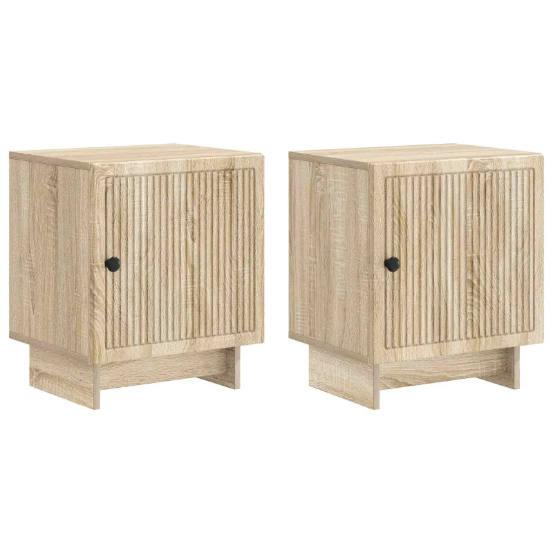 Šalia lovos spintelė 2 pcs Sonoma ąžuolas 43 x 34,5 x 50 cm