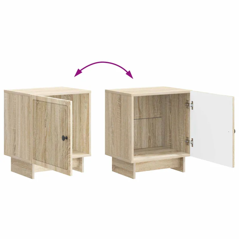 Šalia lovos spintelė 2 pcs Sonoma ąžuolas 43 x 34,5 x 50 cm