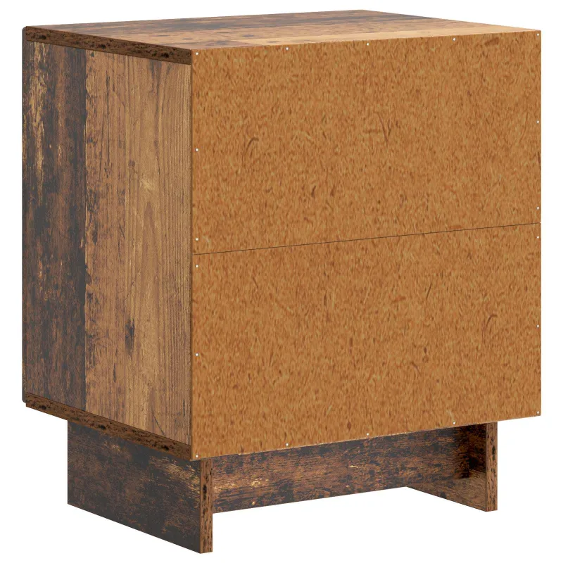Šalia lovos spintelė 2 pcs Sendintos medienos 43 x 34,5 x 50 cm