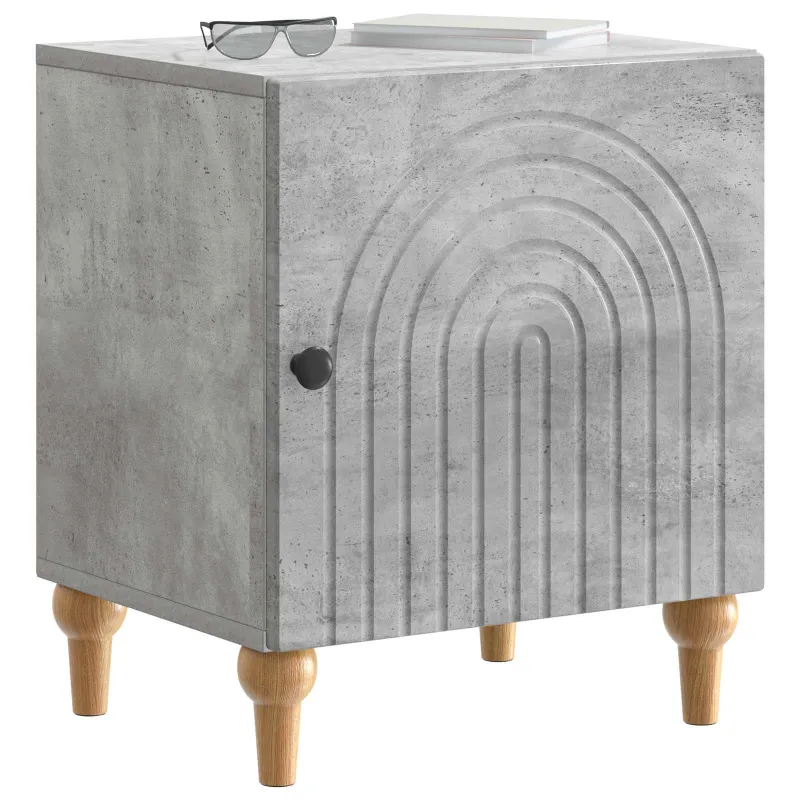 Šalia lovos spintelė 2 pcs Betono pilka 43 x 34,5 x 50 cm