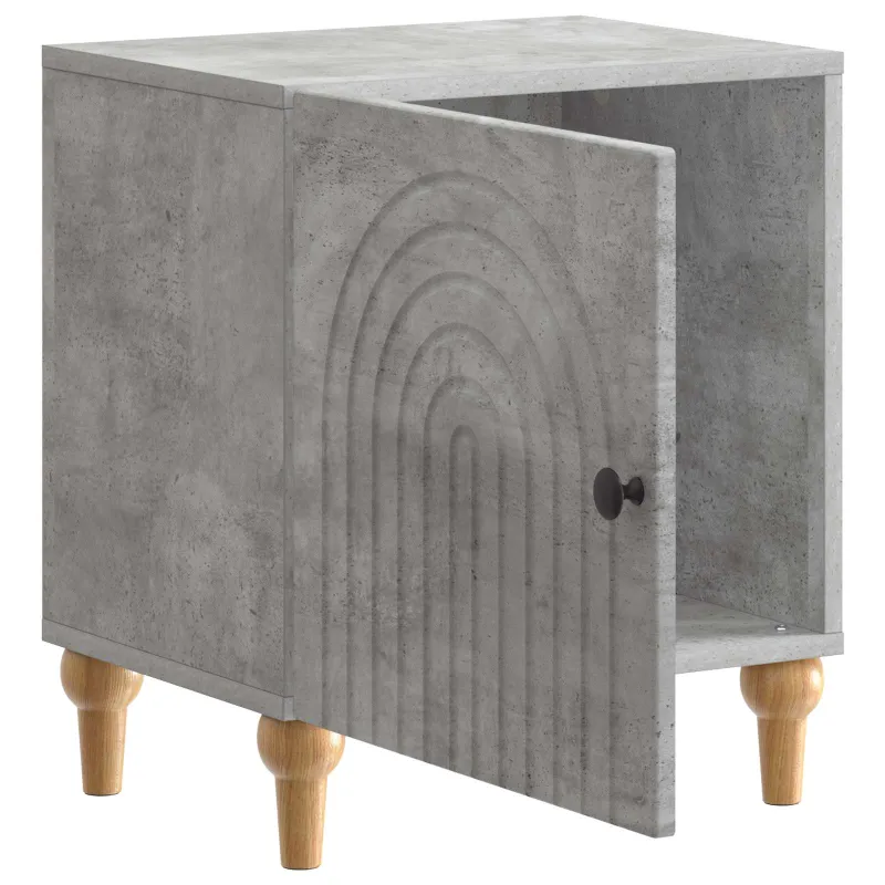 Šalia lovos spintelė 2 pcs Betono pilka 43 x 34,5 x 50 cm