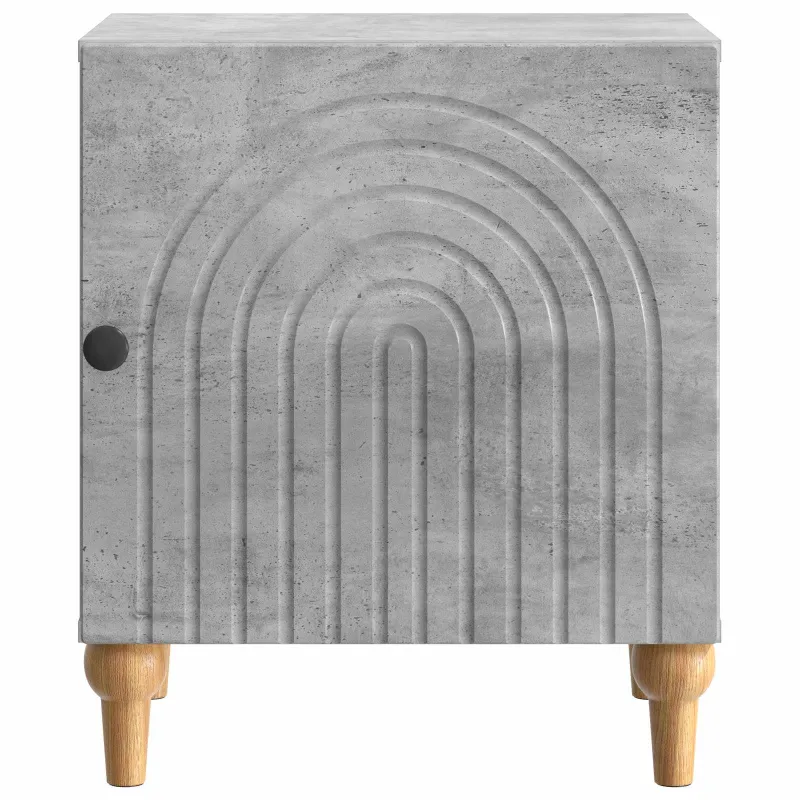Šalia lovos spintelė 2 pcs Betono pilka 43 x 34,5 x 50 cm