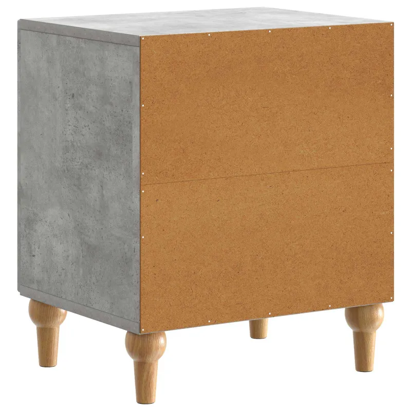 Šalia lovos spintelė 2 pcs Betono pilka 43 x 34,5 x 50 cm