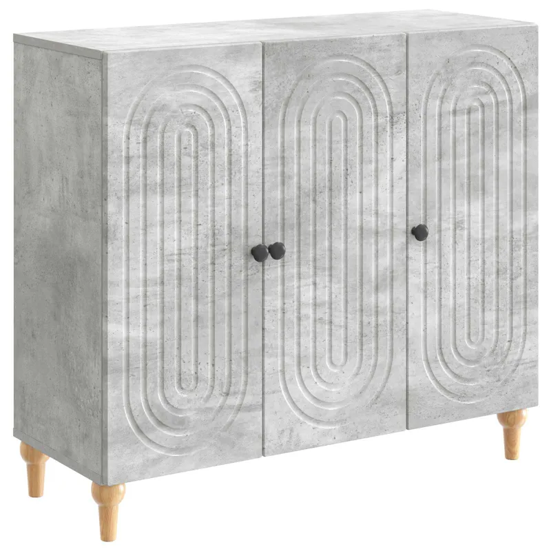 Kabalas Betono pilka 89 x 34,5 x 80 cm Apdirbta mediena
