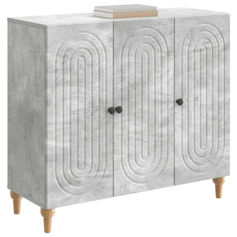 Kabalas Betono pilka 89 x 34,5 x 80 cm Apdirbta mediena