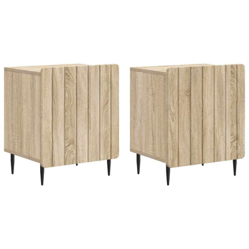 Šalia lovos spintelė 2 pcs Sonoma ąžuolas 43 x 34,5 x 52 cm