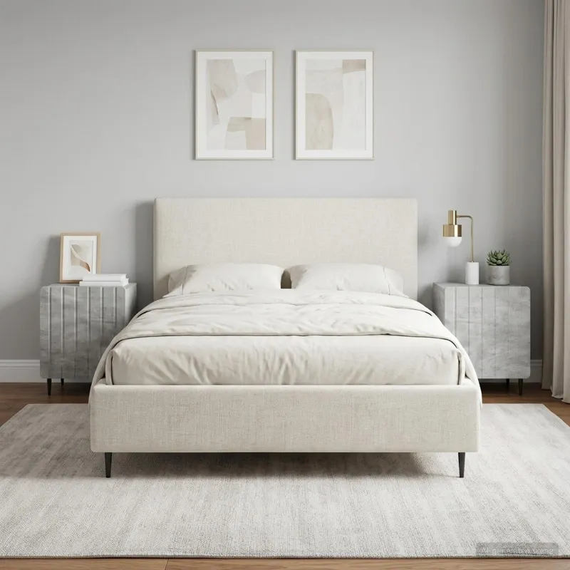 Šalia lovos spintelė 2 pcs Betono pilka 43 x 34,5 x 52 cm