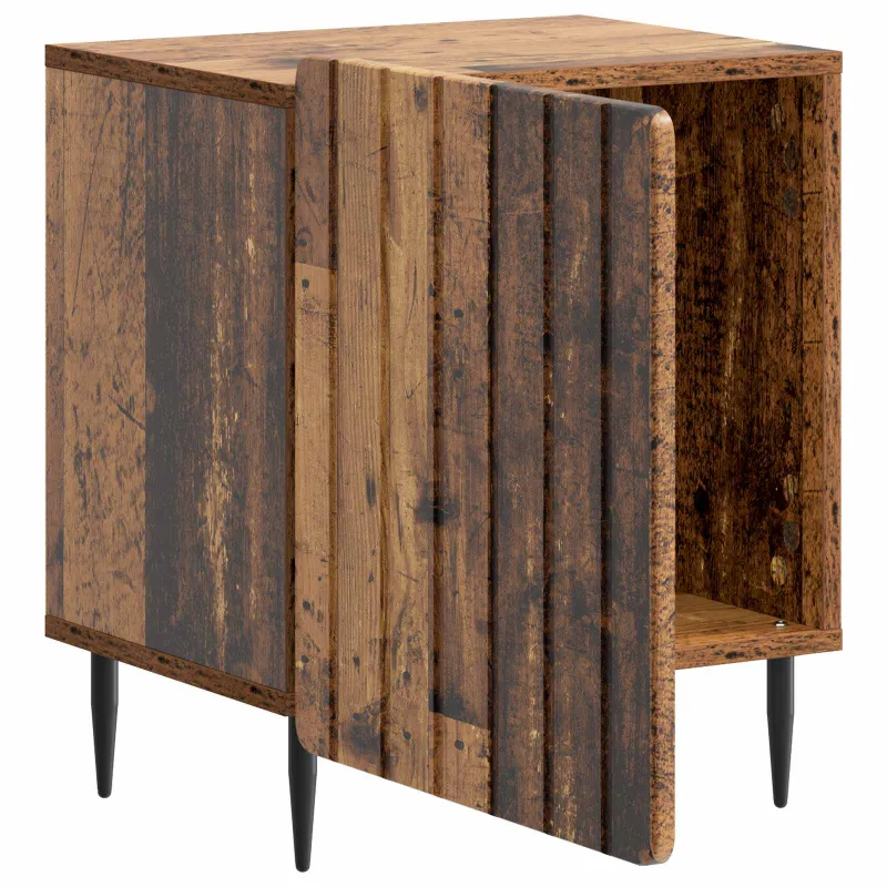 Šalia lovos spintelė 2 pcs Sendintos medienos 43 x 34,5 x 52 cm