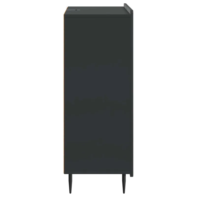 Kabalas su stalčių Juoda 66 x 34,5 x 91,5 cm Apdirbta mediena