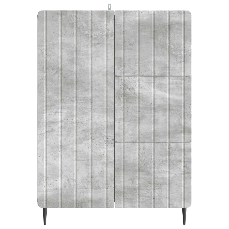 Kabalas Betono pilka 66 x 34,5 x 91,5 cm Apdirbta mediena