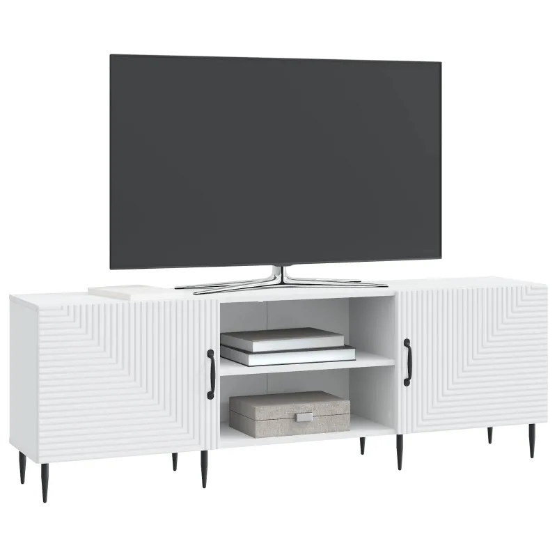 Televizoriaus spintelė Balta 150 x 31 x 50 cm Apdirbta mediena