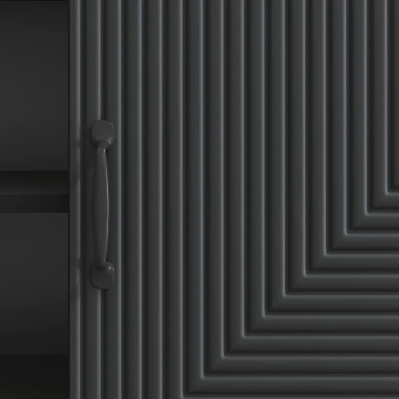 Televizoriaus spintelė Juoda 150 x 31 x 50 cm Apdirbta mediena