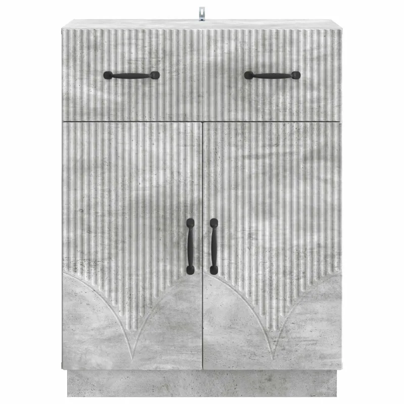 Kabalas Betono pilka 66 x 34,5 x 87 cm Apdirbta mediena