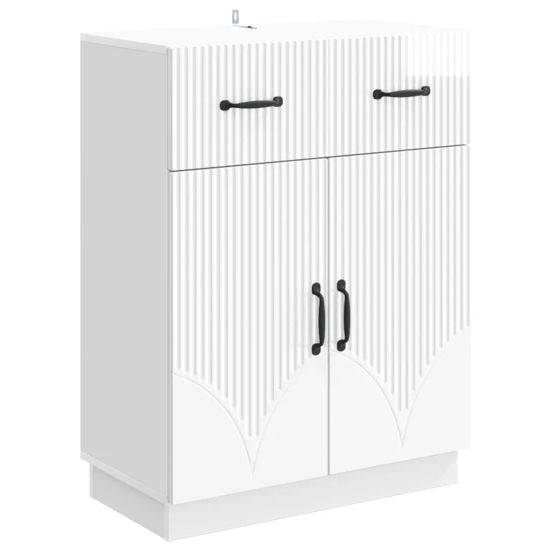 Kabalas Itin blizgi balta 66 x 34,5 x 87 cm Apdirbta mediena