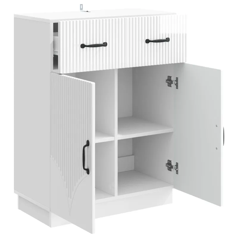 Kabalas Itin blizgi balta 66 x 34,5 x 87 cm Apdirbta mediena