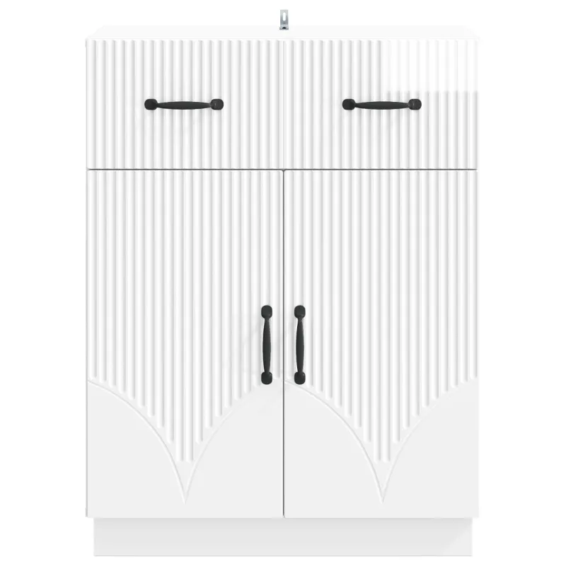 Kabalas Itin blizgi balta 66 x 34,5 x 87 cm Apdirbta mediena