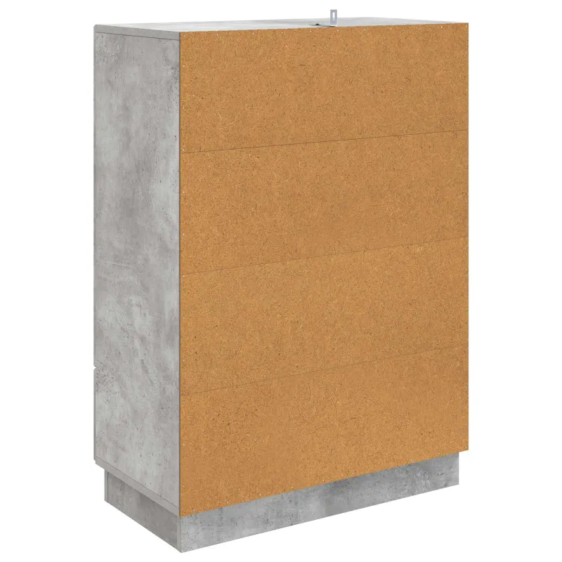 Kabalas Betono pilka 66 x 34,5 x 92 cm Apdirbta mediena