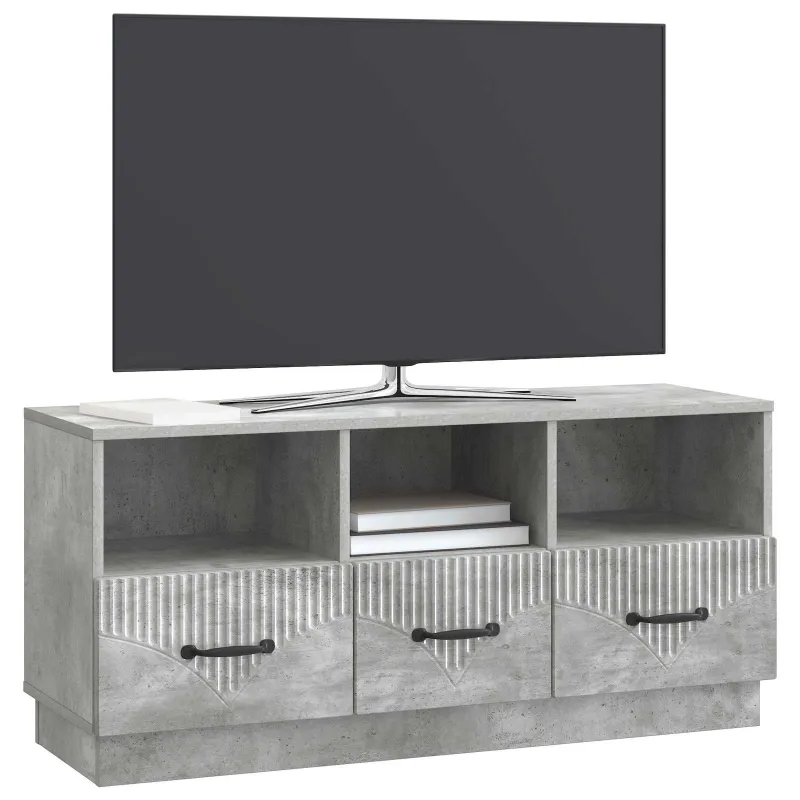 Televizoriaus spintelė Betono pilka 102 x 34,5 x 47 cm