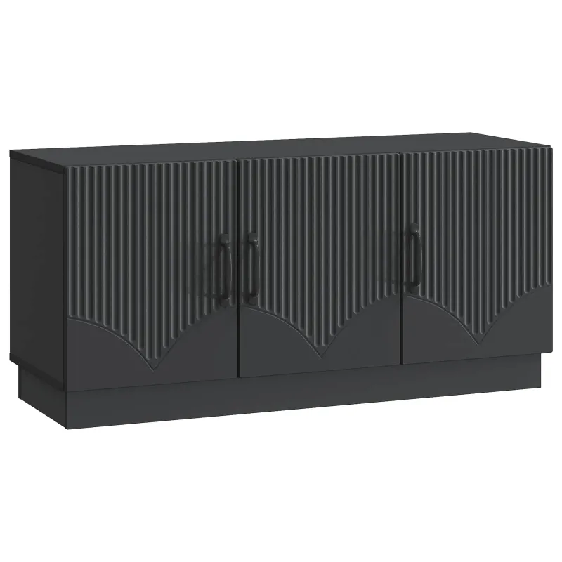 Televizoriaus spintelė Juoda 99 x 34,5 x 47 cm Apdirbta mediena