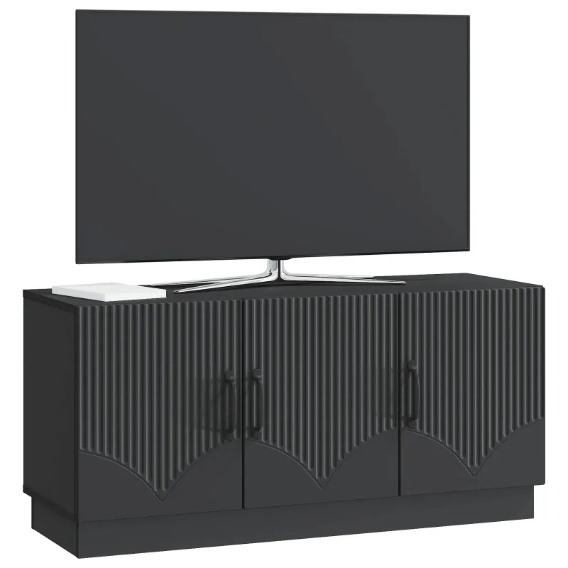 Televizoriaus spintelė Juoda 99 x 34,5 x 47 cm Apdirbta mediena