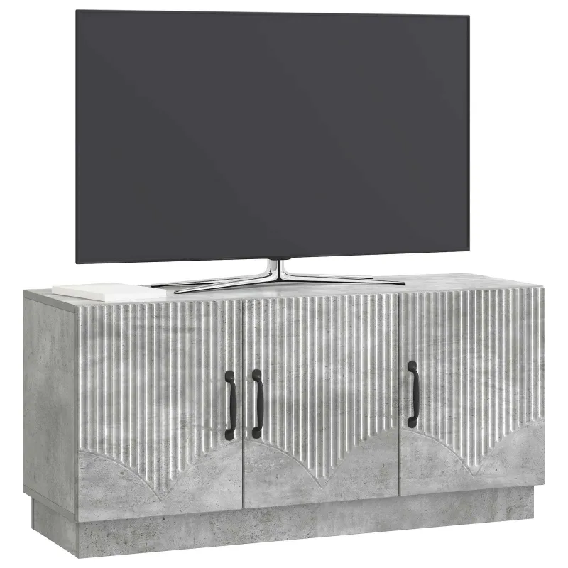Televizoriaus spintelė Betono pilka 99 x 34,5 x 47 cm