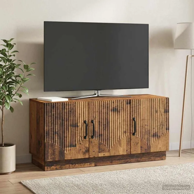 Televizoriaus spintelė Sendintos medienos 99 x 34,5 x 47 cm