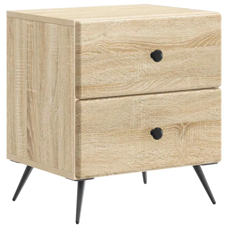 Šalia lovos spintelė 2 pcs Sonoma ąžuolas 43 x 34,5 x 47,5 cm