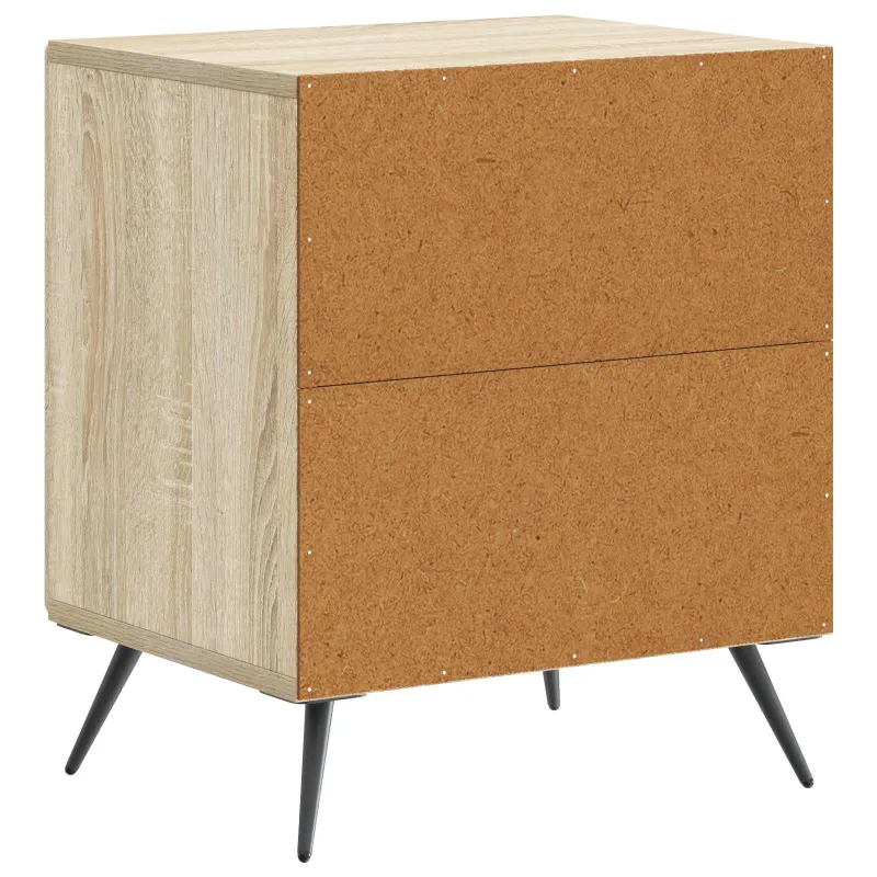 Šalia lovos spintelė 2 pcs Sonoma ąžuolas 43 x 34,5 x 50 cm