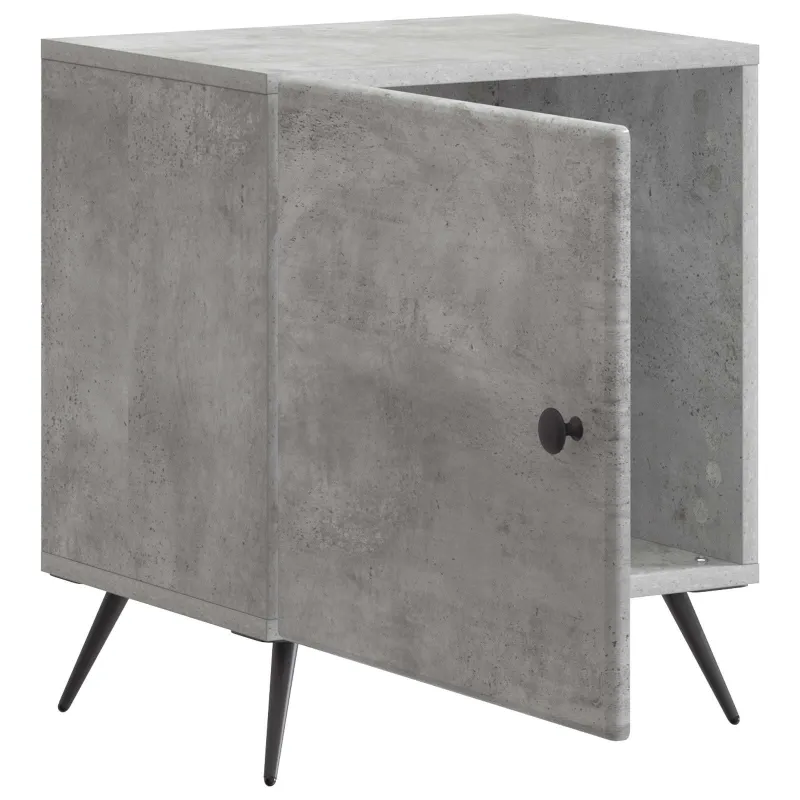 Šalia lovos spintelė 2 pcs Betono pilka 43 x 34,5 x 50 cm