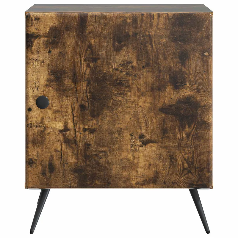 Šalia lovos spintelė 2 pcs Dūminio ąžuolo 43 x 34,5 x 50 cm