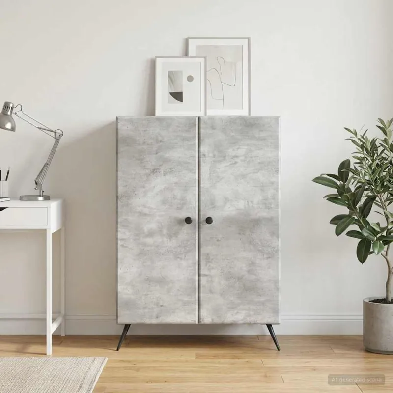 Kabalas Betono pilka 66 x 34,5 x 90 cm Apdirbta mediena