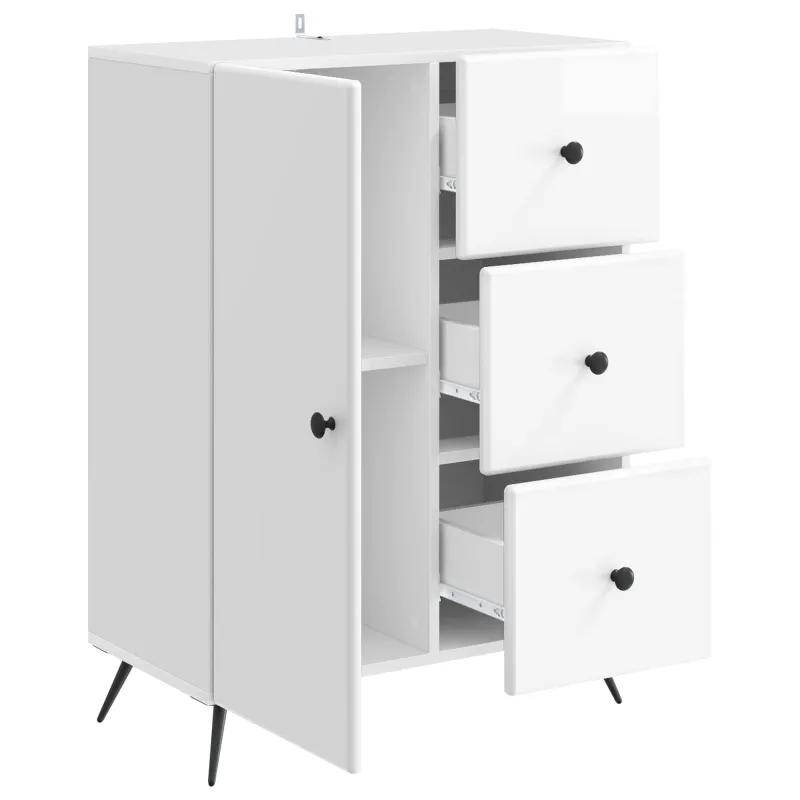 Kabalas Itin blizgi balta 66 x 34,5 x 90 cm Apdirbta mediena