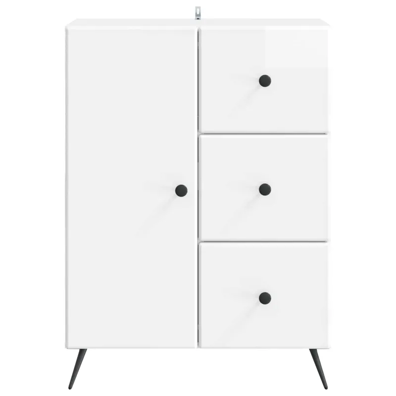 Kabalas Itin blizgi balta 66 x 34,5 x 90 cm Apdirbta mediena