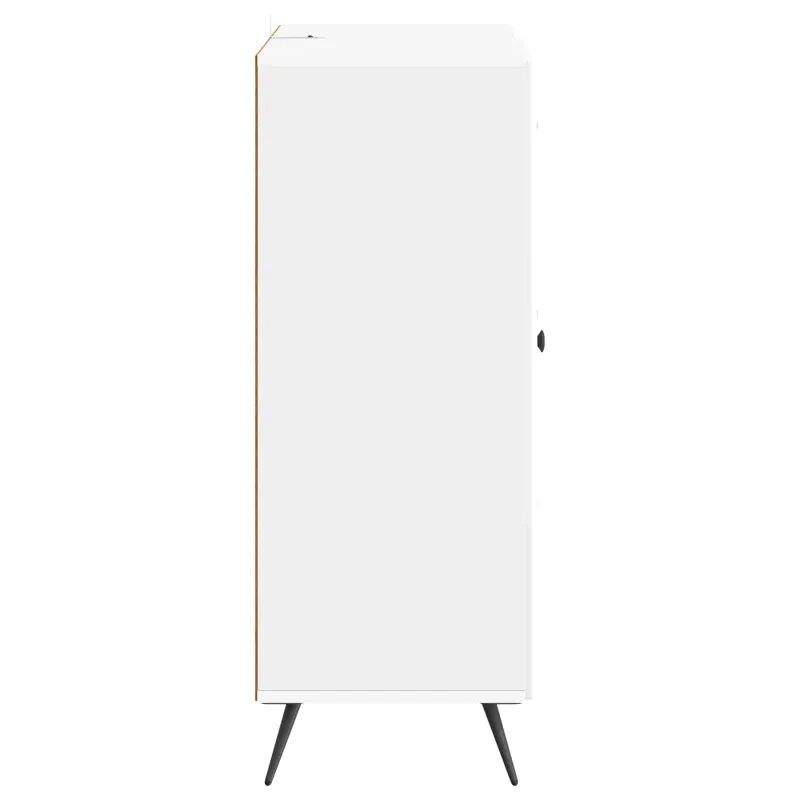 Kabalas Itin blizgi balta 66 x 34,5 x 90 cm Apdirbta mediena