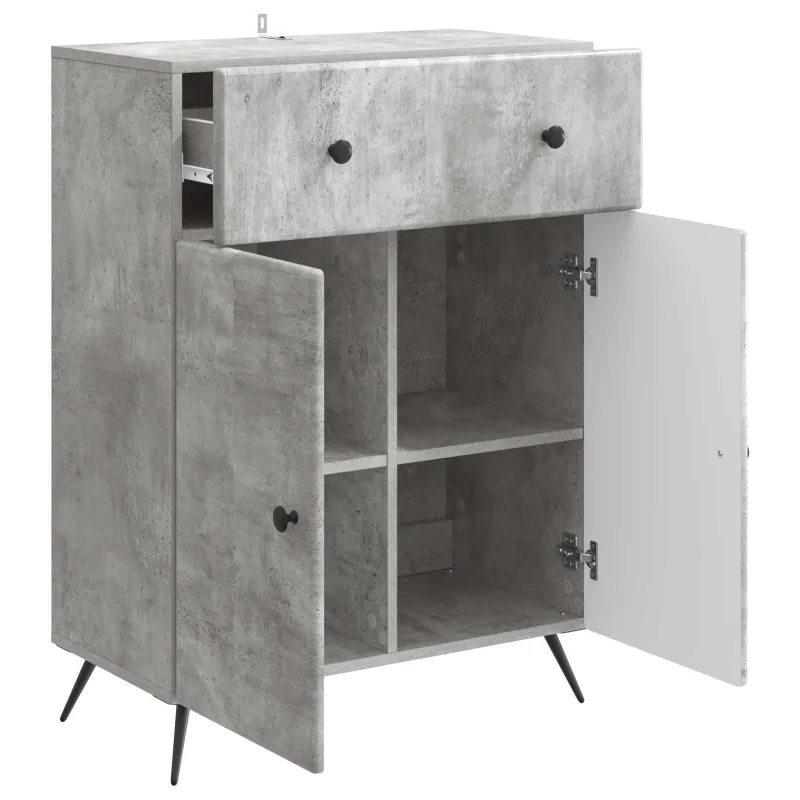 Kabalas Betono pilka 66 x 34,5 x 90 cm Apdirbta mediena