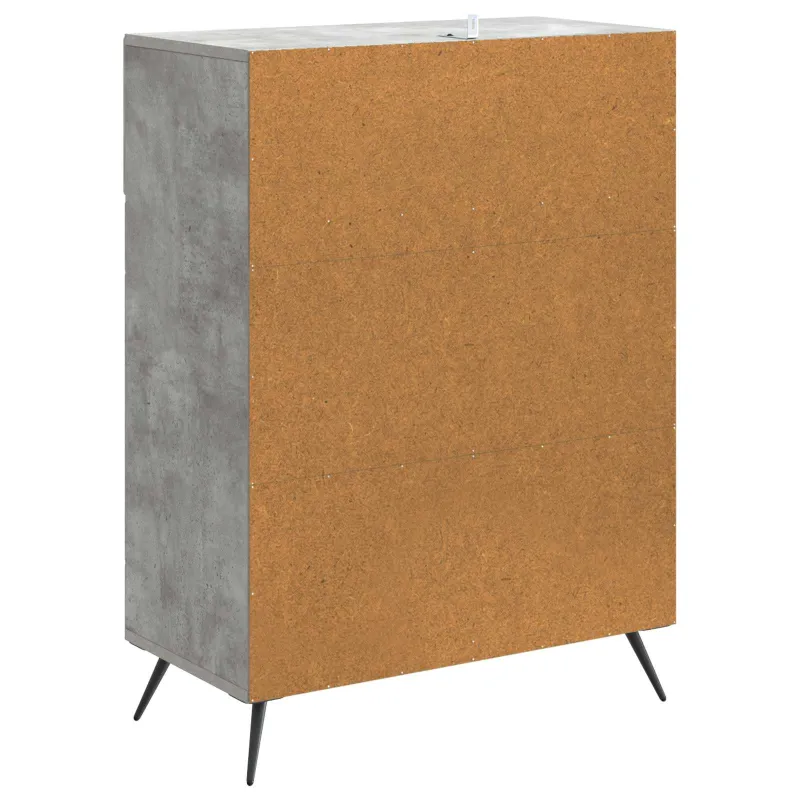 Kabalas Betono pilka 66 x 34,5 x 90 cm Apdirbta mediena
