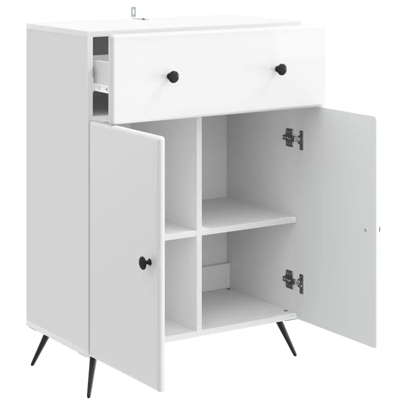 Kabalas Itin blizgi balta 66 x 34,5 x 90 cm Apdirbta mediena