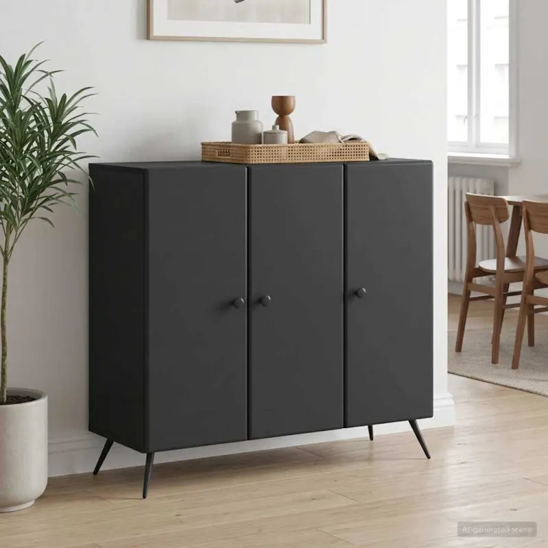 Kabalas Juoda 89 x 34,5 x 80 cm Apdirbta mediena