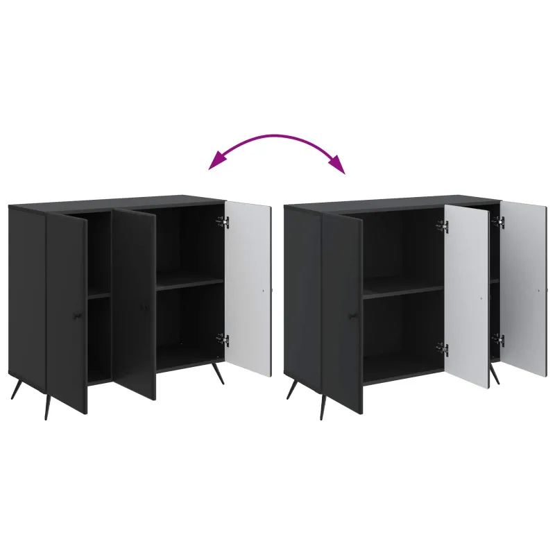 Kabalas Juoda 89 x 34,5 x 80 cm Apdirbta mediena