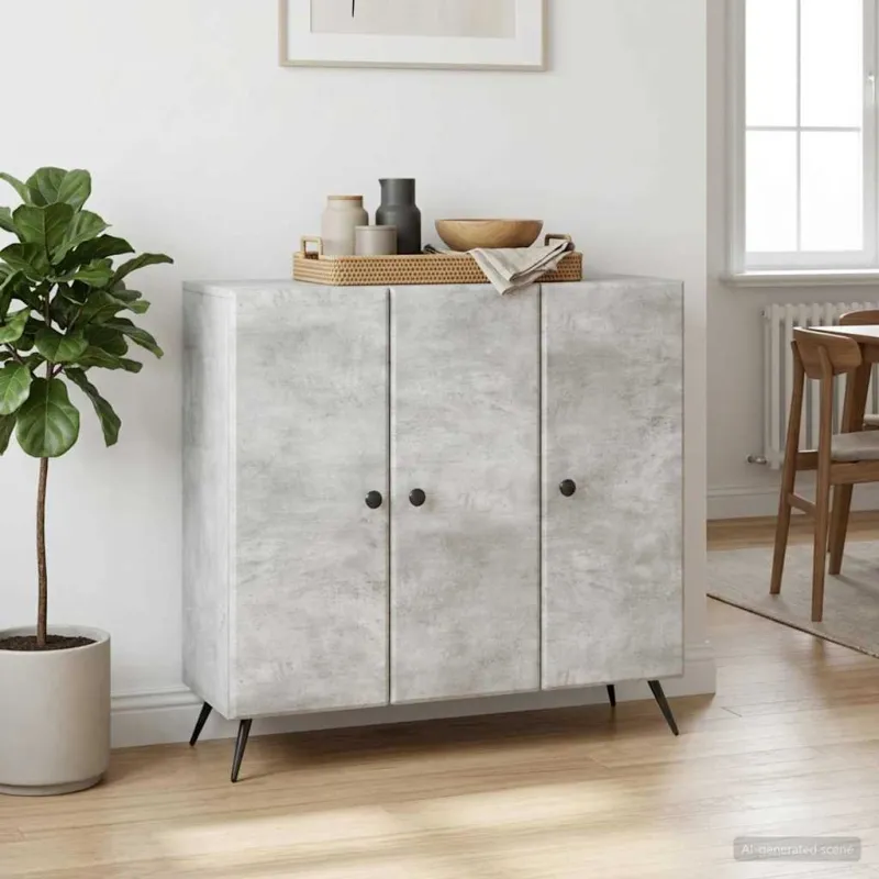Kabalas Betono pilka 89 x 34,5 x 80 cm Apdirbta mediena