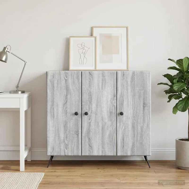 Kabalas Pilka sonoma ąžuolo 89 x 34,5 x 80 cm Apdirbta mediena