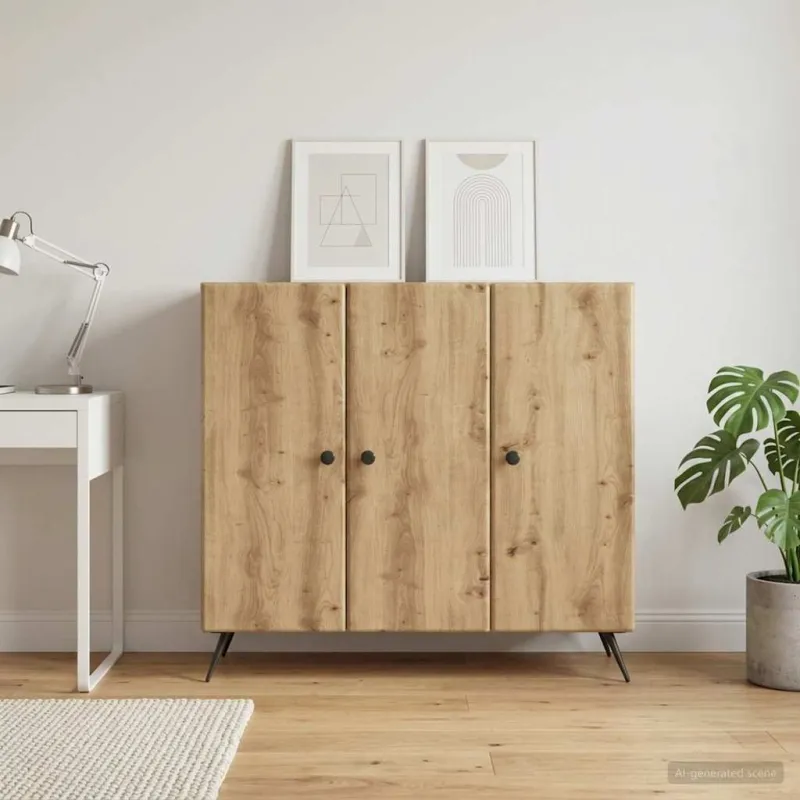 Kabalas Artisano ąžuolo 89 x 34,5 x 80 cm Apdirbta mediena