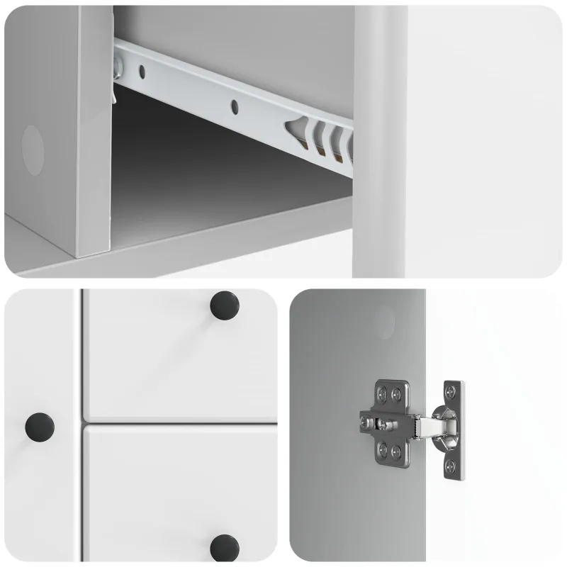Kabalas Itin blizgi balta 89 x 34,5 x 60 cm Apdirbta mediena